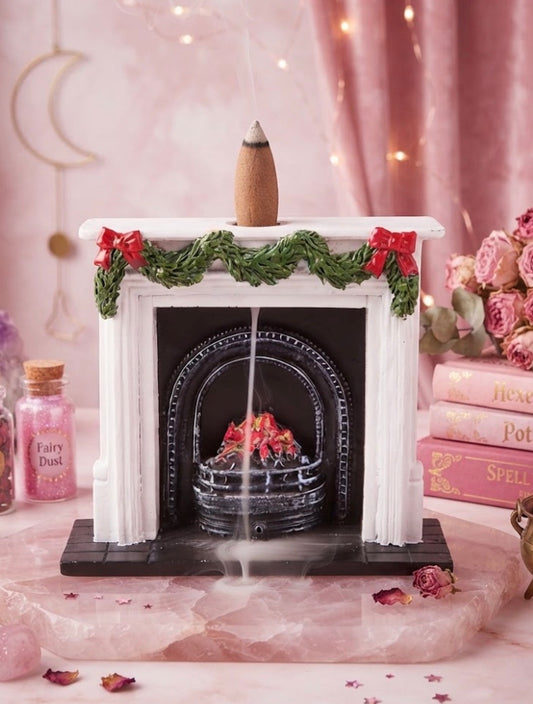 Festive Fireplace Backflow Incense Burner