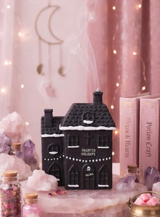"Haunted Holidays" Spooky Village Incense Cone Burner
