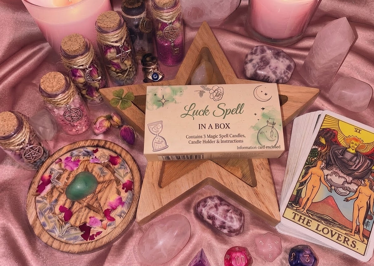 Luck Spell in a Box | Mini Candle Ritual Set