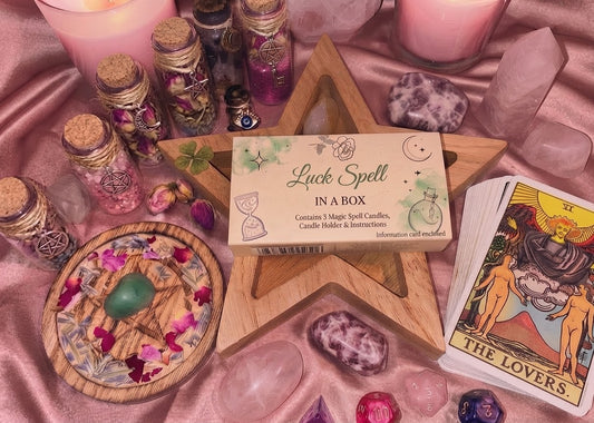 Luck Spell in a Box | Mini Candle Ritual Set
