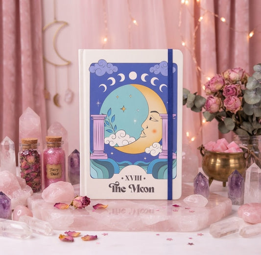 The Moon Tarot Card Notebook & Journal